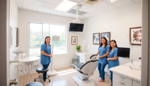 Ventura Bright Dental team providing professional dental care in a modern clinic setting to
