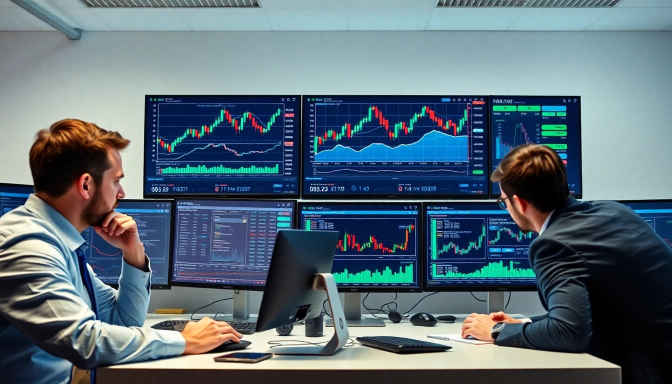 Trading view platform showcasing advanced chart analysis with dynamic indicators for traders